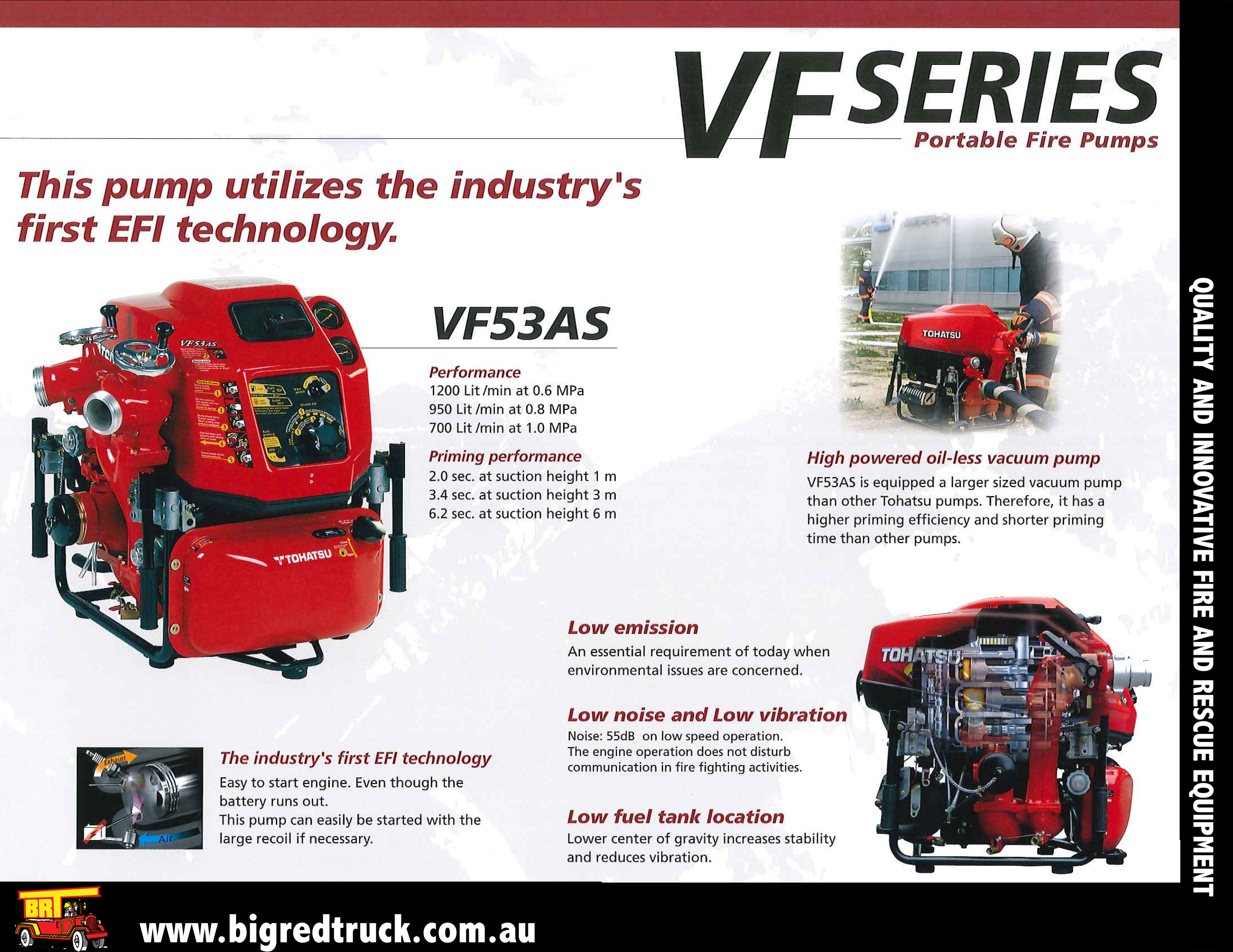 BRT Fire and Rescue Supplies VF53AS Tohatsu Portable Fire Fighting